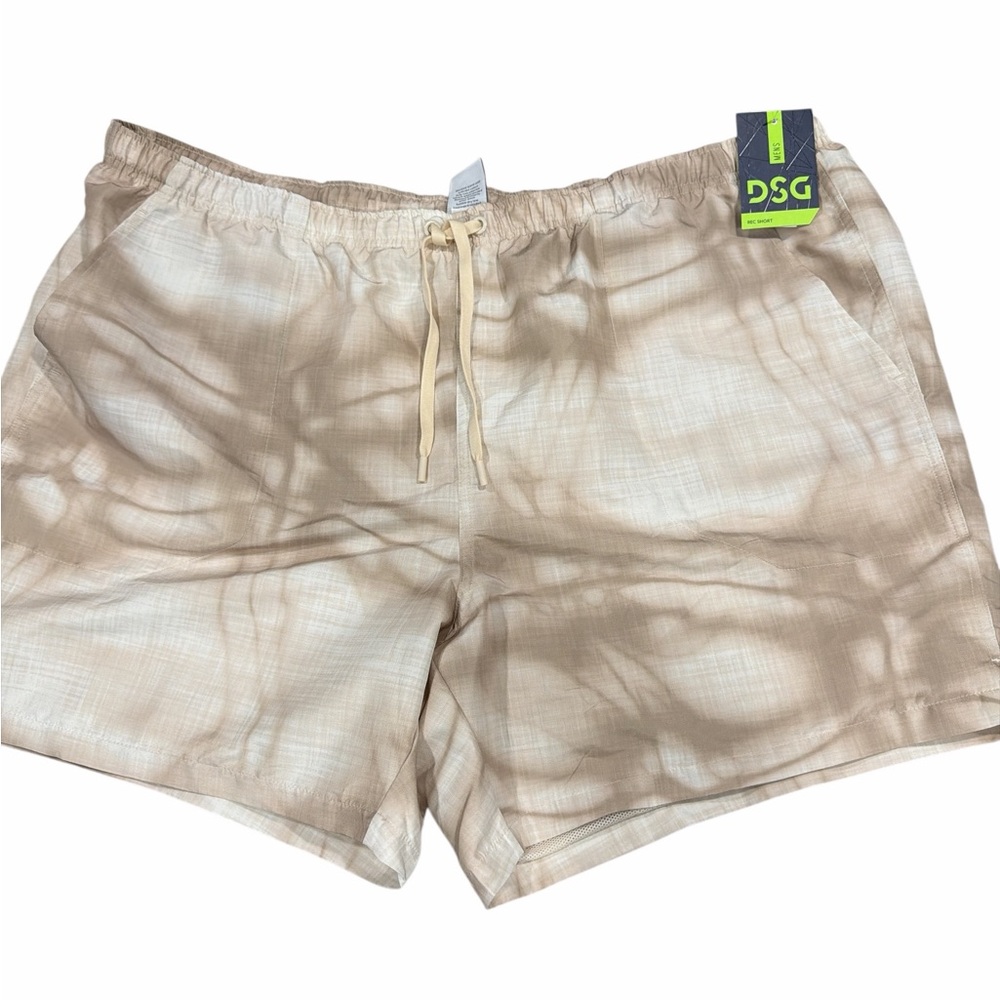 DSG Men's Beige Tie-Dye Athletic Shorts XXL